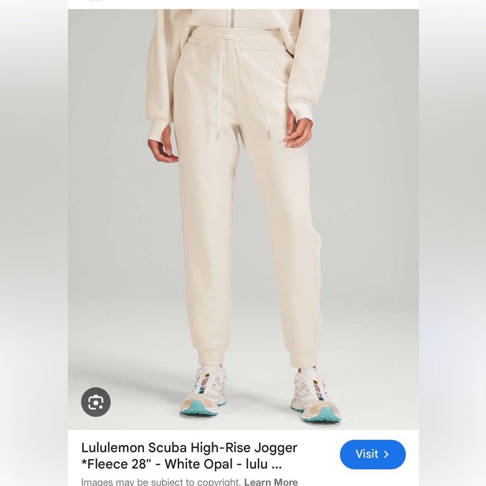 Lululemon White Joggers